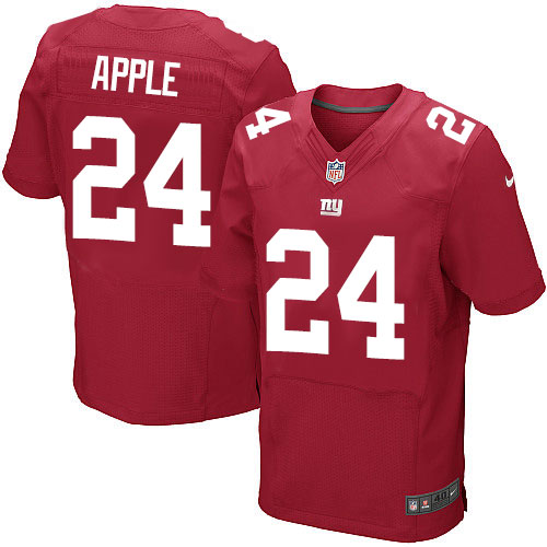 Men's Elite Eli Apple Nike Jersey Red Alternate - #24 NFL New York Giants